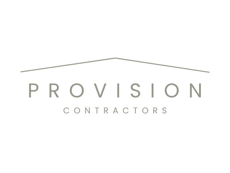 Provision Contractors Logo ONLY TEXT - No License #, White BG